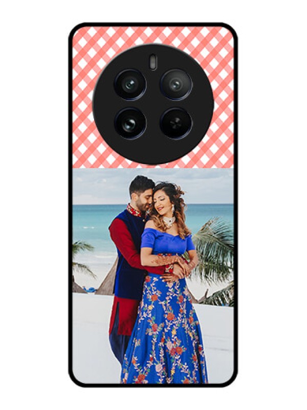 Custom Realme 12 Pro 5G Custom Metal Phone CasePink Pattern Design