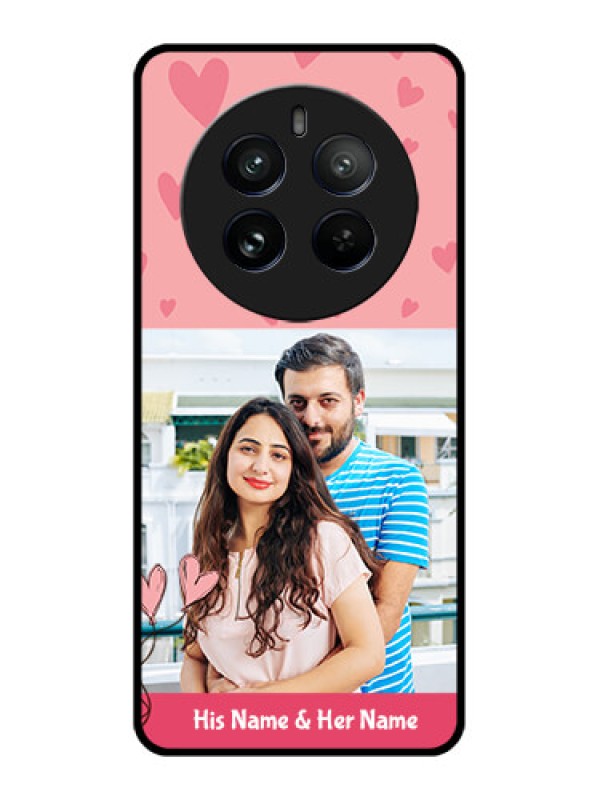 Custom Realme 12 Pro 5G Custom Metal Phone CaseLove Design Peach Color