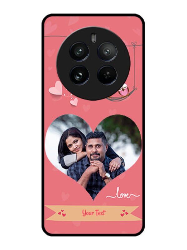 Custom Realme 12 Pro 5G Custom Metal Phone CasePeach Color Love Design