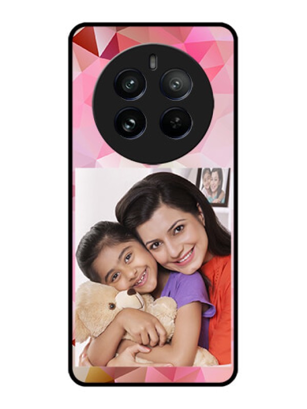 Custom Realme 12 Pro 5G Custom Metal Phone CaseAbstract Triangle Design