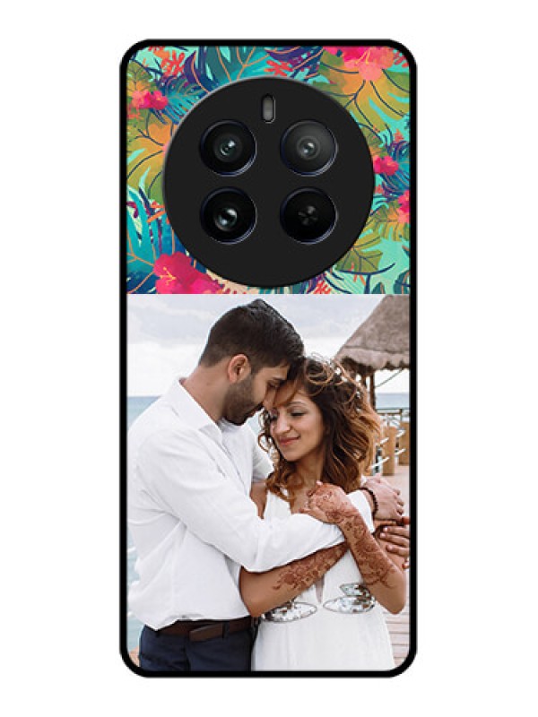 Custom Realme 12 Pro 5G Custom Metal Phone CaseWatercolor Floral Design