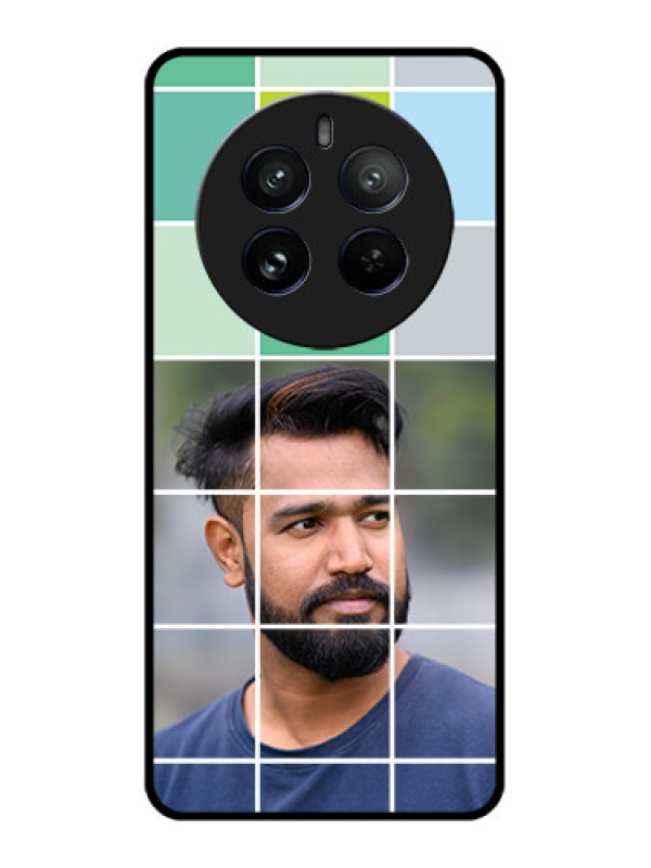 Custom Realme 12 Pro 5G Custom Metal Phone CaseWith White Box Pattern