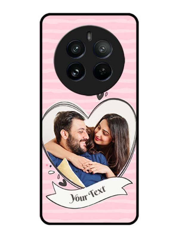 Custom Realme 12 Pro 5G Custom Metal Phone CaseVintage Heart Design