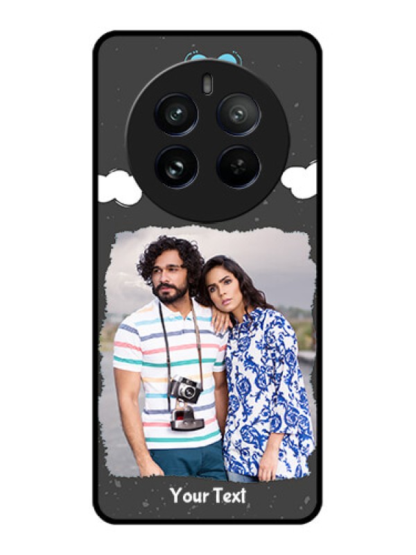 Custom Realme 12 Pro 5G Custom Metal Phone CaseSplashes With Love Doodles Design