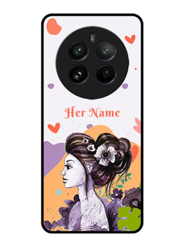 Custom Realme 12 Pro 5G Custom Metal Phone CaseWoman And Nature Design
