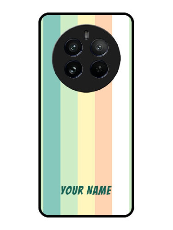 Custom Realme 12 Pro 5G Custom Metal Phone CaseMulti - Colour Stripes Design