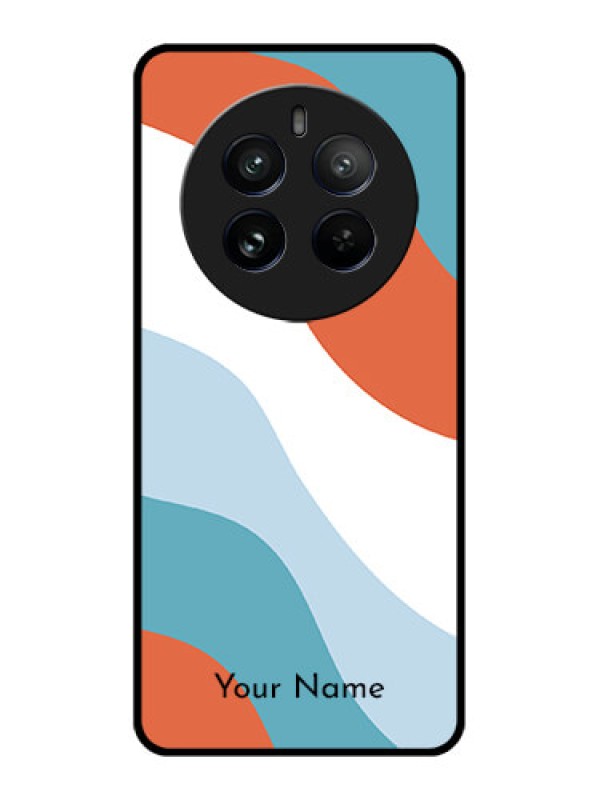 Custom Realme 12 Pro 5G Custom Metal Phone CaseColoured Waves Design