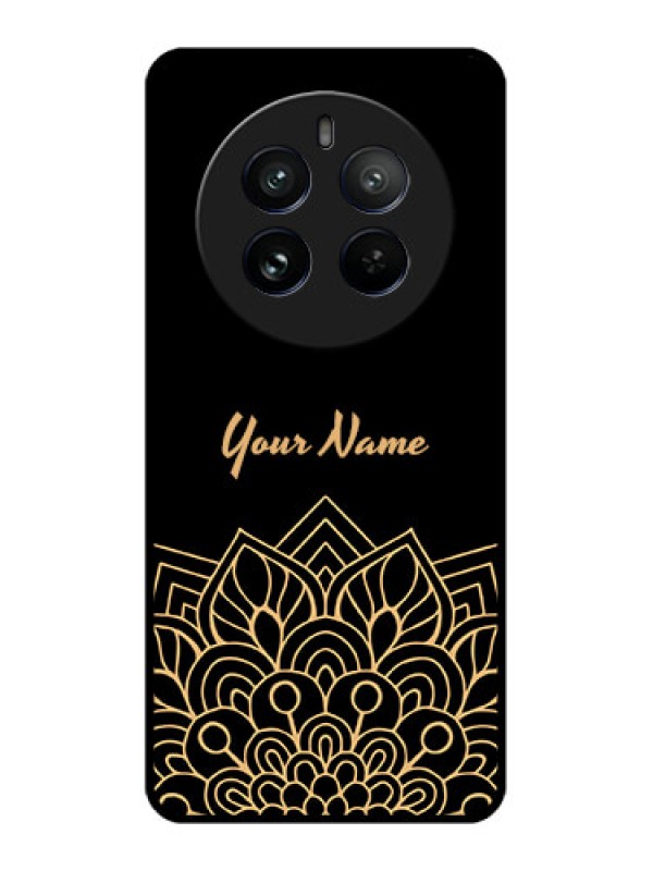 Custom Realme 12 Pro 5G Custom Metal Phone CaseGolden Mandala Design