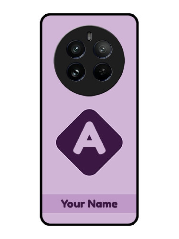 Custom Realme 12 Pro 5G Custom Metal Phone CaseCustom Letter In Curved Badge Design