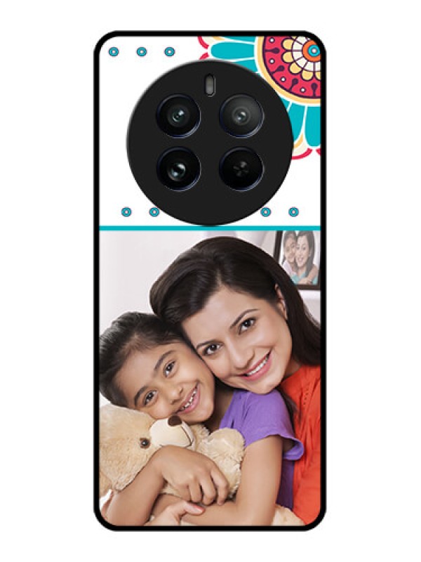 Custom Realme 12 Pro Plus 5G Custom Metal Phone Case - Flower Design