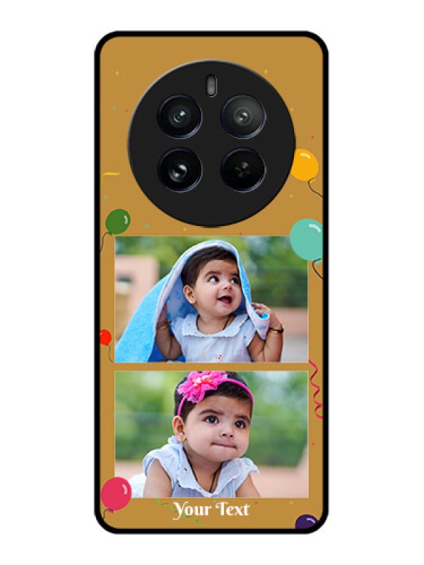 Custom Realme 12 Pro Plus 5G Custom Metal Phone Case - Image Holder With Birthday Celebrations Design