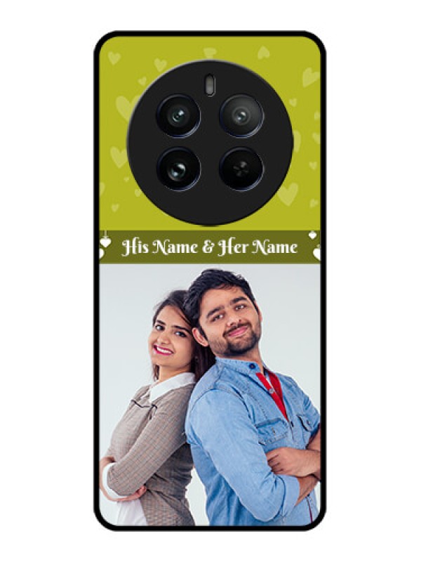 Custom Realme 12 Pro Plus 5G Custom Metal Phone Case - You and Me Heart Design