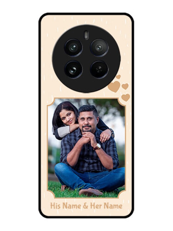 Custom Realme 12 Pro Plus 5G Custom Metal Phone Case - With Confetti Love Design