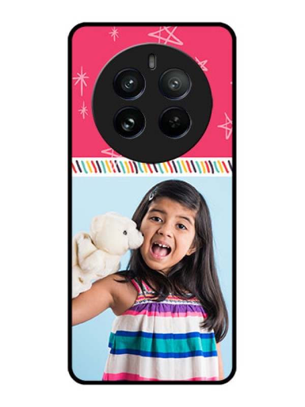 Custom Realme 12 Pro Plus 5G Custom Metal Phone Case - Line Art Design