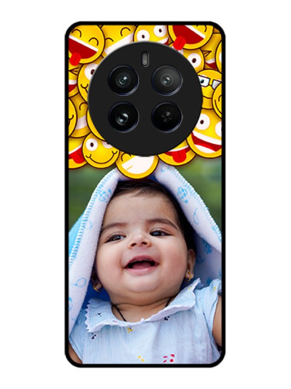Custom Realme 12 Pro Plus 5G Custom Metal Phone Case - With Smiley Emoji Design