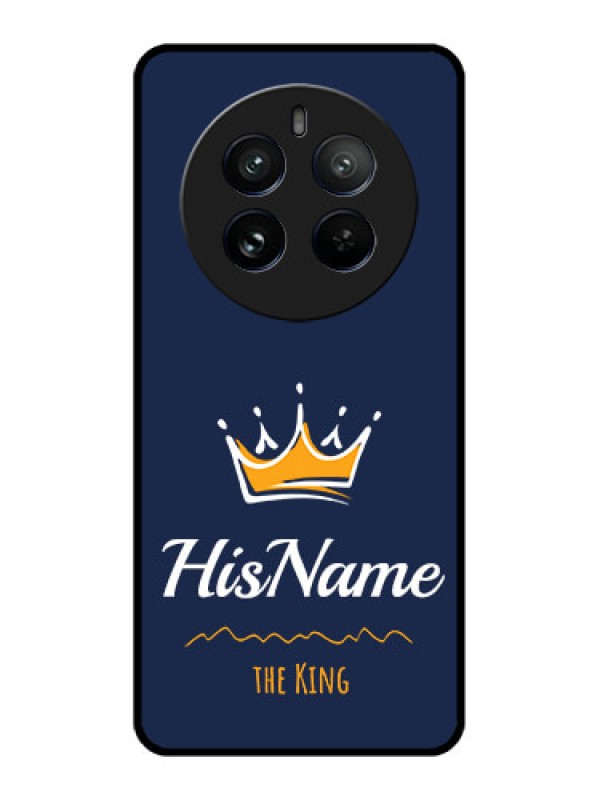Custom Realme 12 Pro Plus 5G Custom Metal Phone Case - King With Name Design