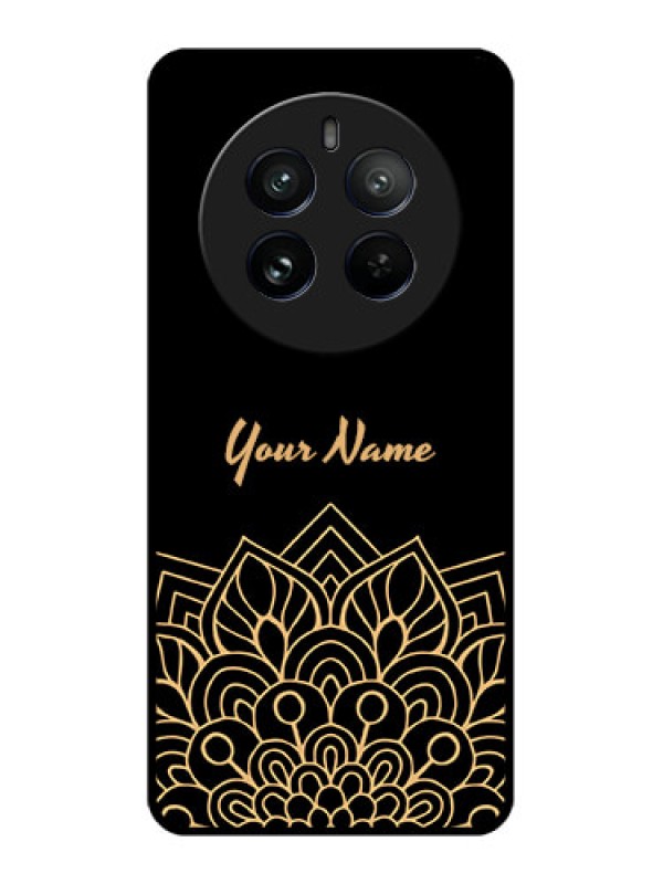Custom Realme 12 Pro Plus 5G Custom Metal Phone Case - Golden Mandala Design