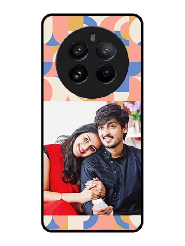 Custom Realme 12 Pro Plus 5G Custom Metal Phone Case - Semi - Circle Maze Pattern Design