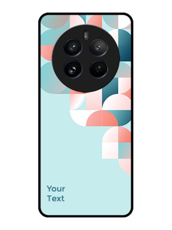 Custom Realme 12 Pro Plus 5G Custom Metal Phone Case - Stylish Semi - Circle Pattern Design