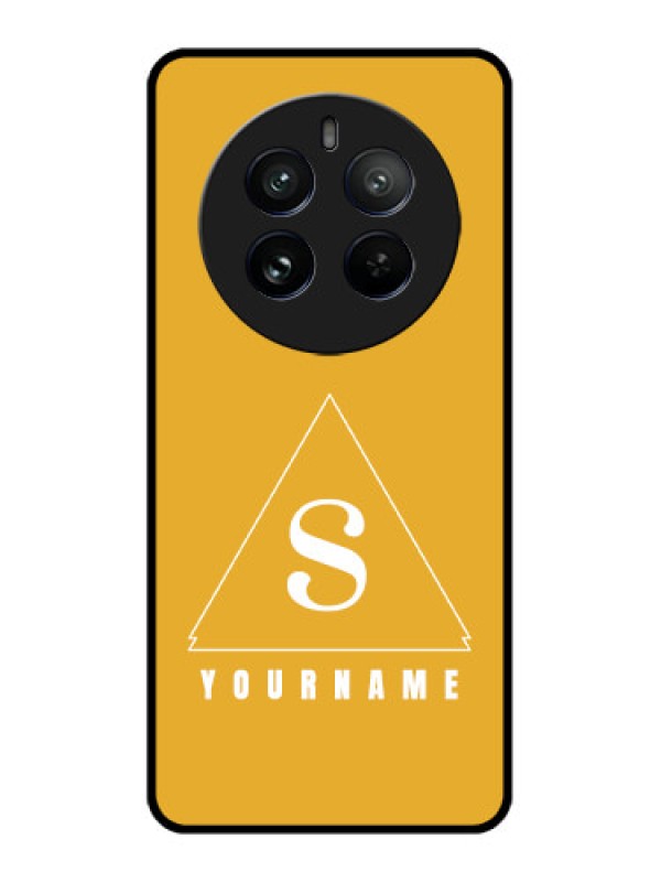 Custom Realme 12 Pro Plus 5G Custom Metal Phone Case - Simple Triangle Design