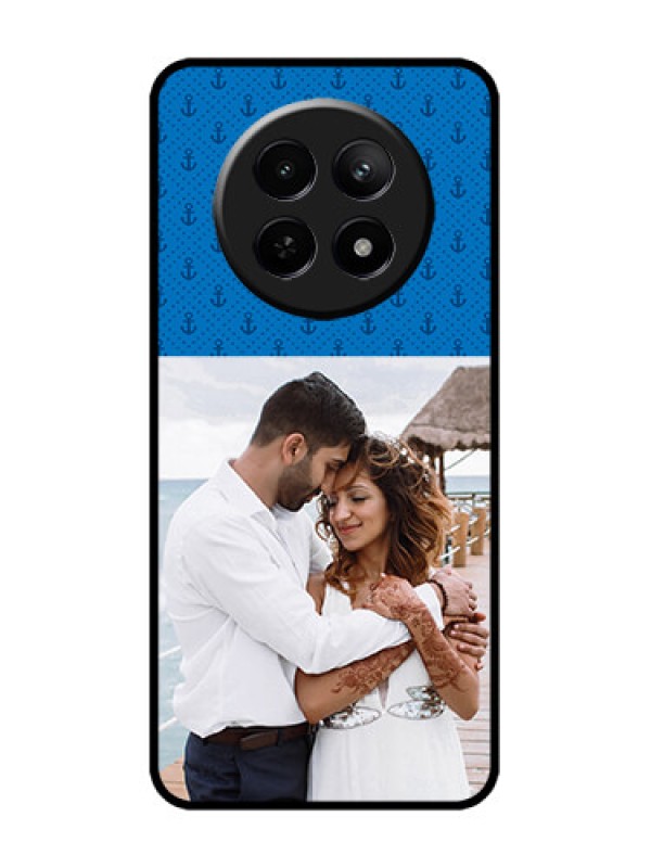 Custom Realme 12x 5G Custom Metal Phone Case - Blue Anchors Design