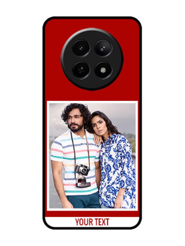 Custom Realme 12x 5G Custom Metal Phone Case - Red Color Design