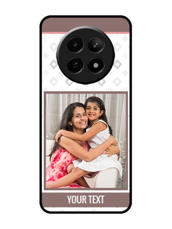 Custom Realme 12x 5G Custom Metal Phone Case - Simple Diamond Design