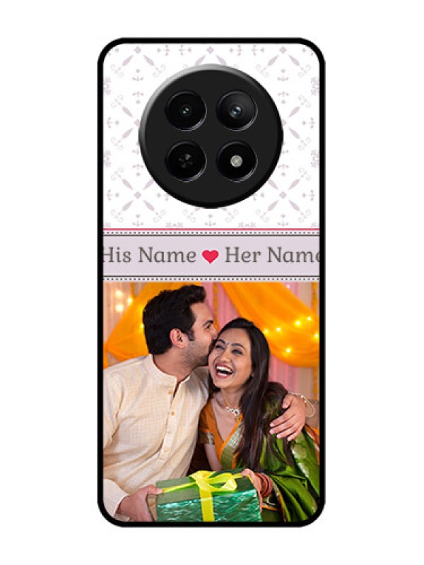 Custom Realme 12x 5G Custom Metal Phone Case - With Photo And Ethnic Design