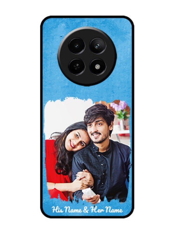 Custom Realme 12x 5G Custom Metal Phone Case - Blue Color Vintage Design