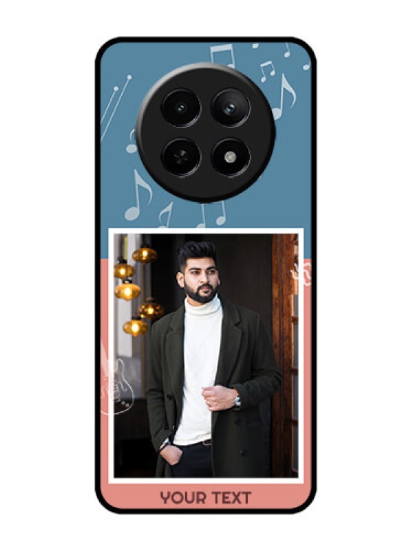 Custom Realme 12x 5G Custom Metal Phone Case - With Color Musical Note Design