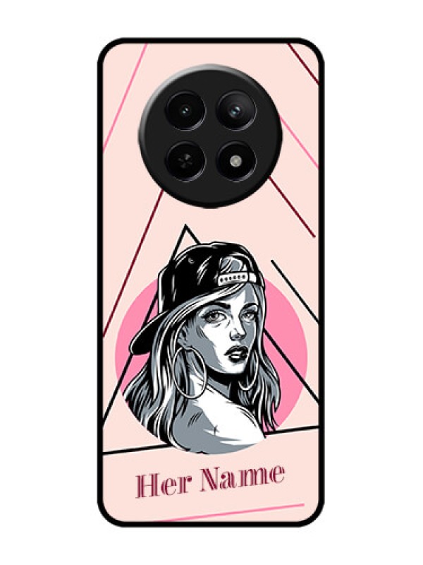 Custom Realme 12x 5G Custom Metal Phone Case - Rockstar Girl Design