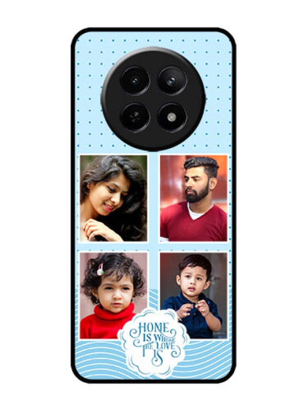 Custom Realme 12x 5G Custom Metal Phone Case - Cute Love Quote With 4 Pic Upload Design