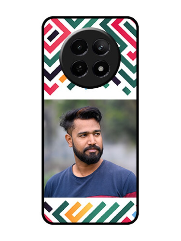 Custom Realme 12x 5G Custom Metal Phone Case - Colorful Maze Pattern Design