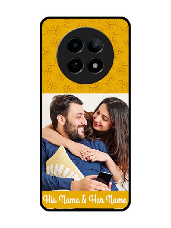 Custom Realme 13 5G Custom Metal Phone CaseYellow Floral Design