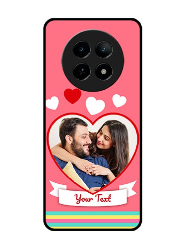 Custom Realme 13 5G Custom Metal Phone CaseLove Shapes Doodle Design