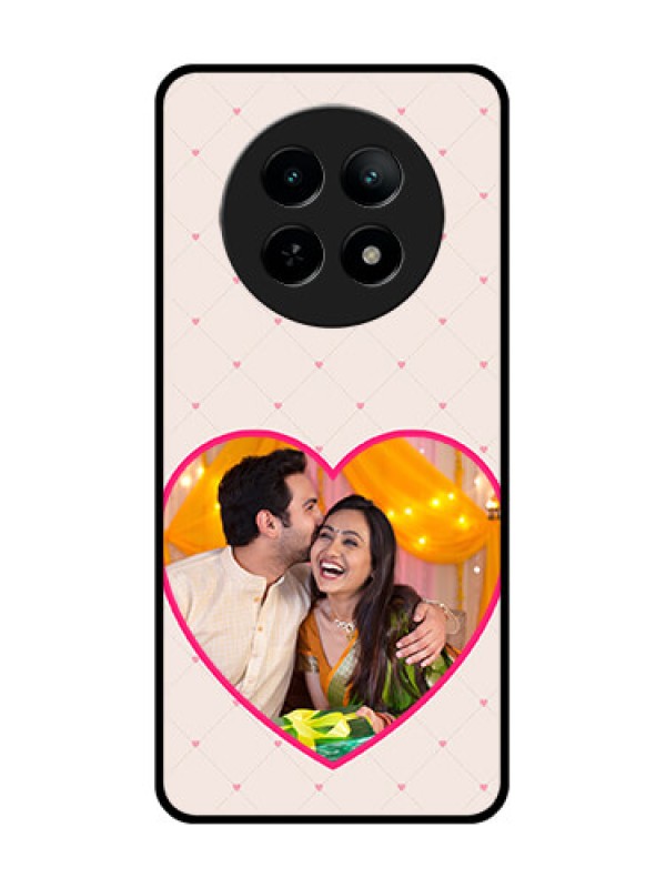 Custom Realme 13 5G Custom Metal Phone CaseHeart Shape Design