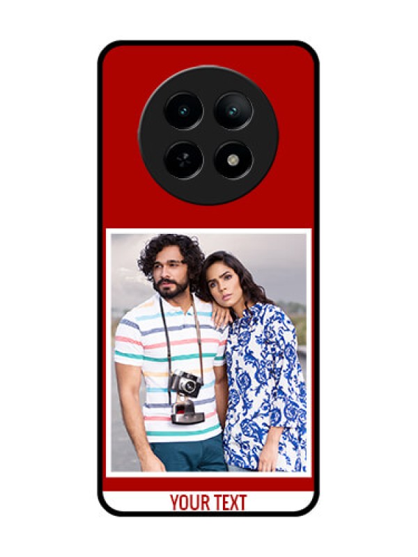 Custom Realme 13 5G Custom Metal Phone CaseRed Color Design