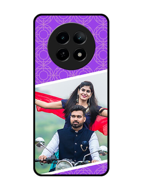 Custom Realme 13 5G Custom Metal Phone CaseViolet Color Pattern Design