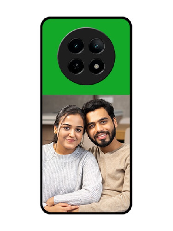 Custom Realme 13 5G Custom Metal Phone CaseGreen Pattern Design