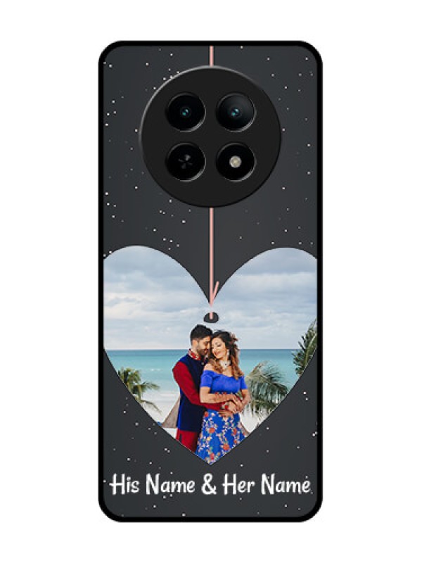 Custom Realme 13 5G Custom Metal Phone CaseHanging Heart Design