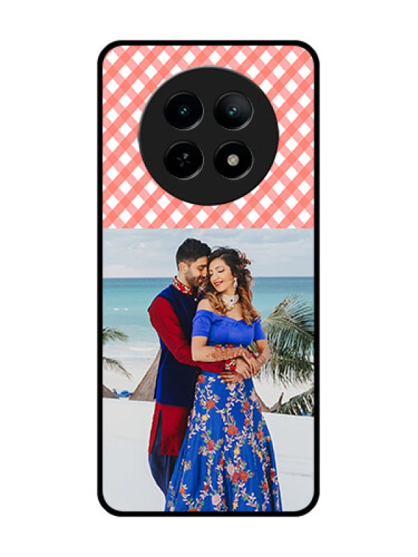 Custom Realme 13 5G Custom Metal Phone CasePink Pattern Design