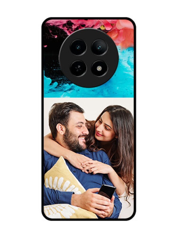 Custom Realme 13 5G Custom Metal Phone CaseQuote With Acrylic Painting Design