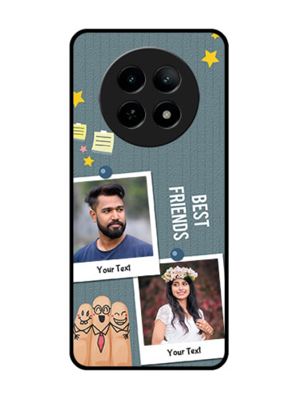 Custom Realme 13 5G Custom Metal Phone CaseSticky Frames And Friendship Design