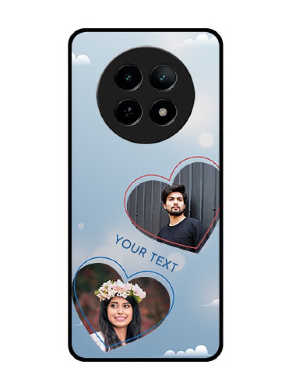 Custom Realme 13 5G Custom Metal Phone CaseBlue Color Couple Design