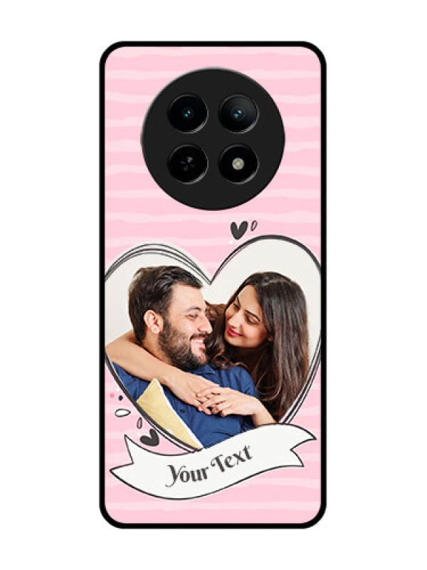 Custom Realme 13 5G Custom Metal Phone CaseVintage Heart Design