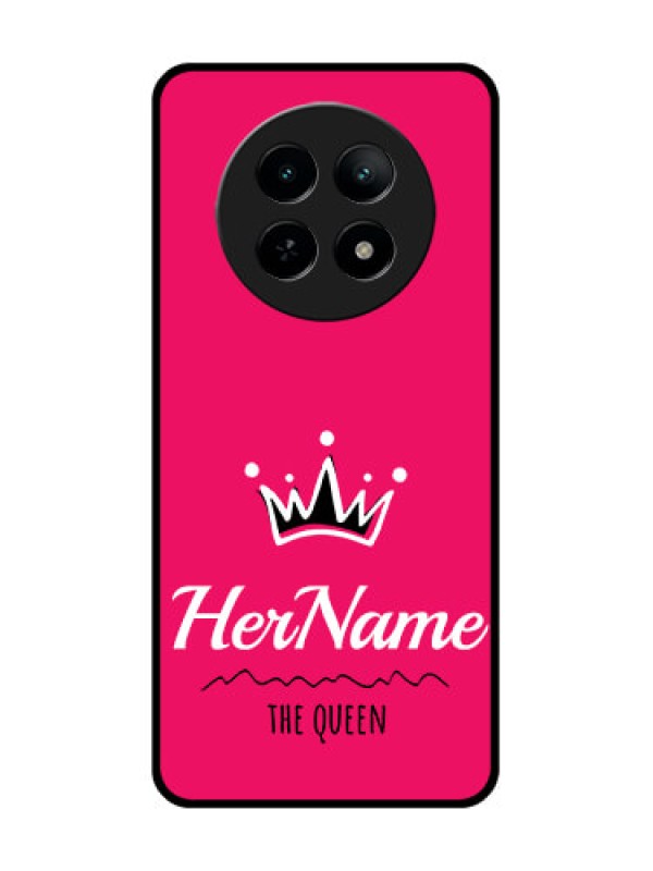 Custom Realme 13 5G Custom Metal Phone CaseQueen With Name Design