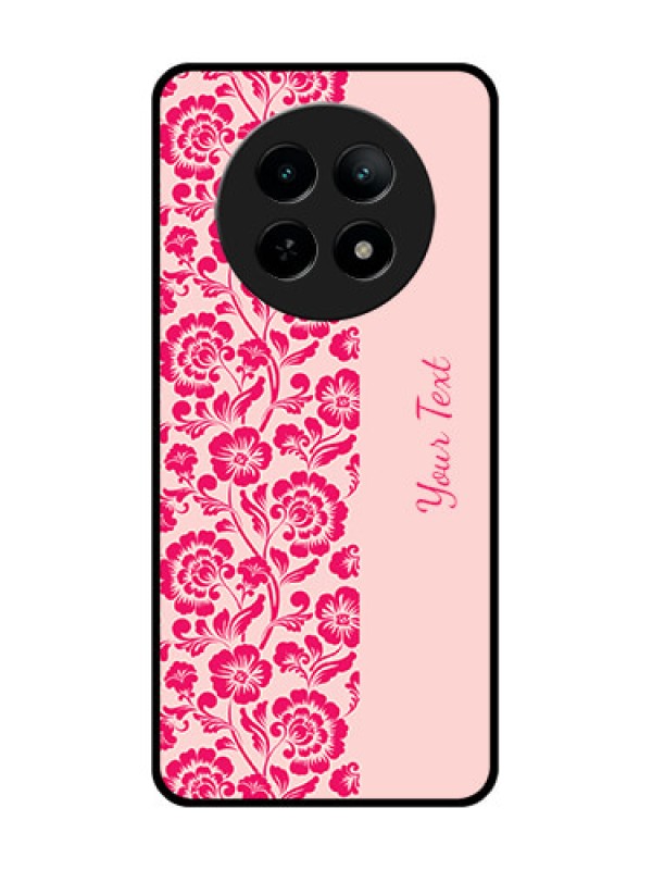 Custom Realme 13 5G Custom Metal Phone CaseAttractive Floral Pattern Design