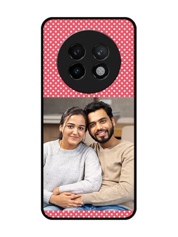 Custom Realme 13 Plus 5G Custom Metal Phone CaseWhite Dotted Design