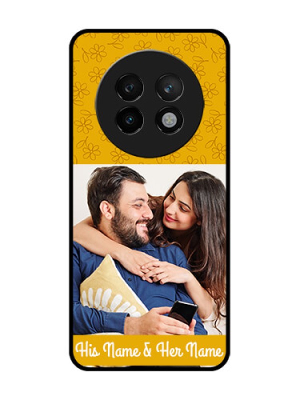 Custom Realme 13 Plus 5G Custom Metal Phone CaseYellow Floral Design