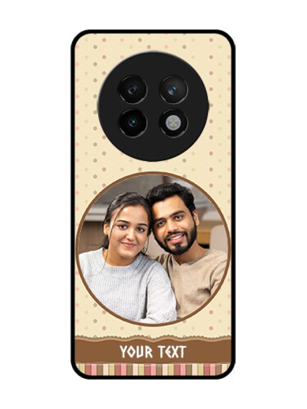 Custom Realme 13 Plus 5G Custom Metal Phone CaseBrown Dotted Mobile Case Design